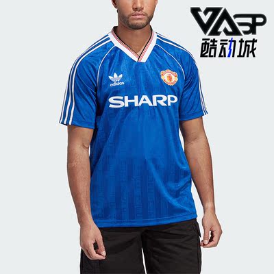 阿迪达斯男子运动足球短袖球衣