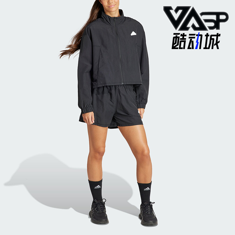 Adidas/阿迪达斯正品新款女士经典运动休闲长袖短裤套装IN1839
