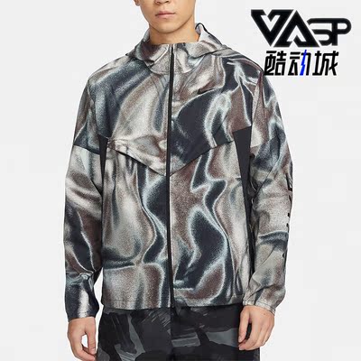 Nike/耐克正品新款男士连帽个性印花休闲运动外套FZ4753-010