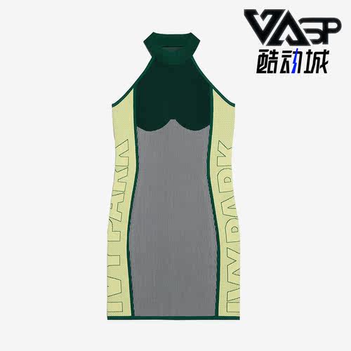 阿迪达斯女子紧身运动无袖连衣裙