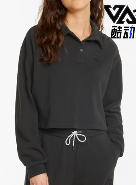 Puma/彪马正品新款女士柔软宽松休闲运动套头衫533424-01