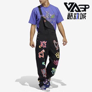 运动休闲背带裤 Adidas 三叶草男女款 新款 HC3090 阿迪达斯正品