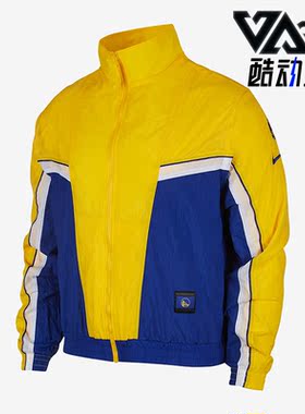Nike/耐克正品秋季男子金州勇士复古篮球运动外套CJ7146-495
