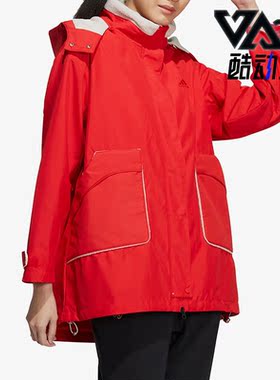 Adidas/阿迪达斯正品春季新款女子运动摇粒绒连帽外套HZ2995