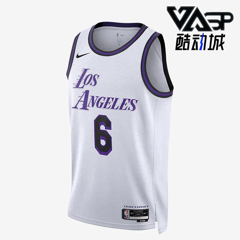 Nike/耐克正品詹姆斯湖人队男子篮球运动无袖球衣DO9597-101