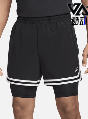 Nike/耐克正品新款男士二合一透气篮球短裤FN8097-010