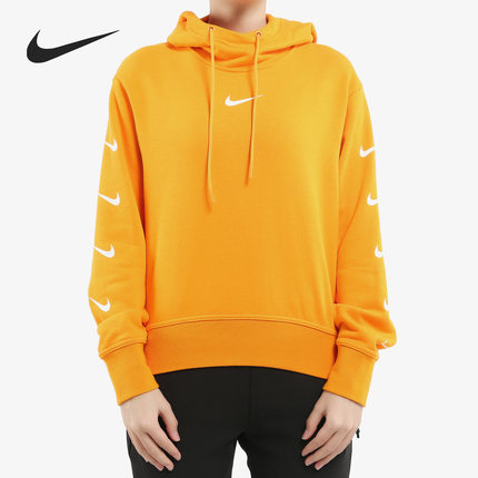 Nike/耐克正品 新款女子串标LOGO运动休闲连帽套头卫衣CD9032