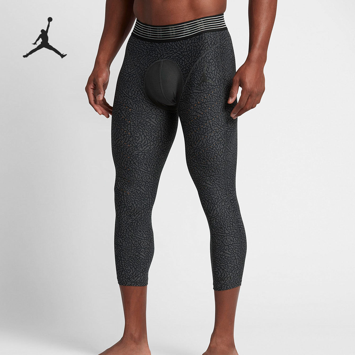 Nike/耐克正品 Air Jordan 男子时尚篮球七分紧身裤 833720-060