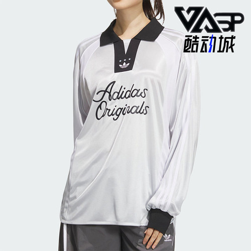 阿迪达斯女士长袖POLO衫