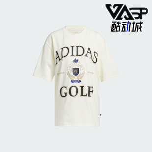 Adidas 新款 女士高尔夫运动短袖 圆领T恤IN6351 阿迪达斯正品