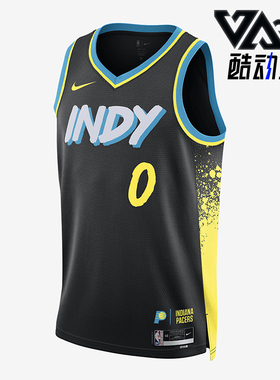 Nike/耐克正品印第安纳步行者队男士无袖篮球背心DX8504-010