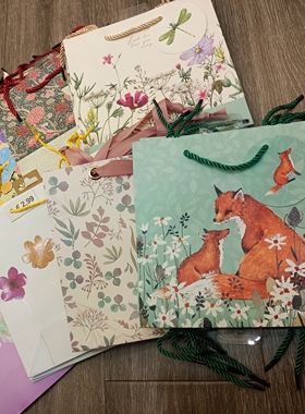 订单库存中号方版礼品包装手提袋纸袋子