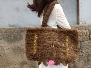 订单库存奈雪的茶 哈利波特 软软的毛绒绒书包大号电脑包单肩背包