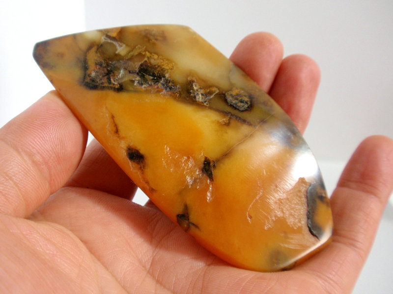 95*48*11毫米黄龙玉刮痧板手牌把件挂件黄蜡石台山玉霍山玉15-a