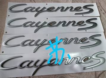适配07-10款老款保时捷卡宴英文字母标Cayenne S车标后尾GTS标志