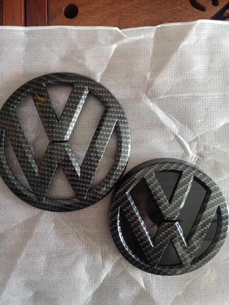 大众高尔夫7/7GTI前车标前中网标后尾标后备箱车标替换安装改色款