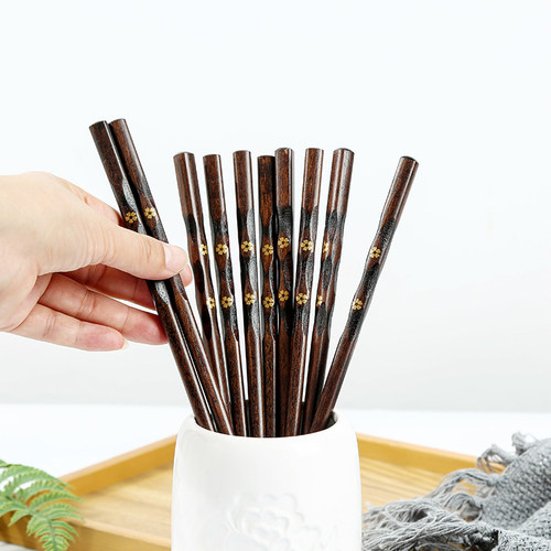 欣本杉马拉斯木防霉防滑筷子