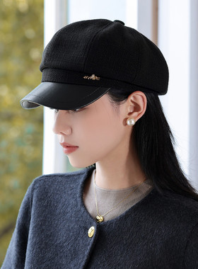 【气质显脸小】春秋百搭女士高级感八角帽时尚棒球帽鸭舌贝雷帽子