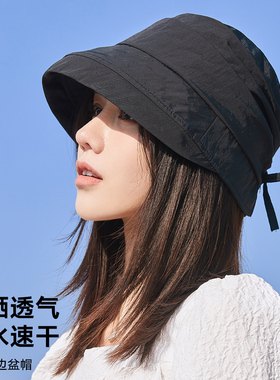 女款文艺风夏季防紫外线遮阳帽