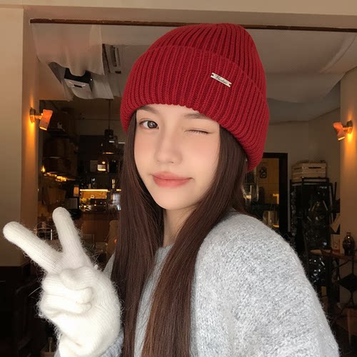 【100%羊毛】新款秋冬高级感女士包头帽保暖护耳针织帽子