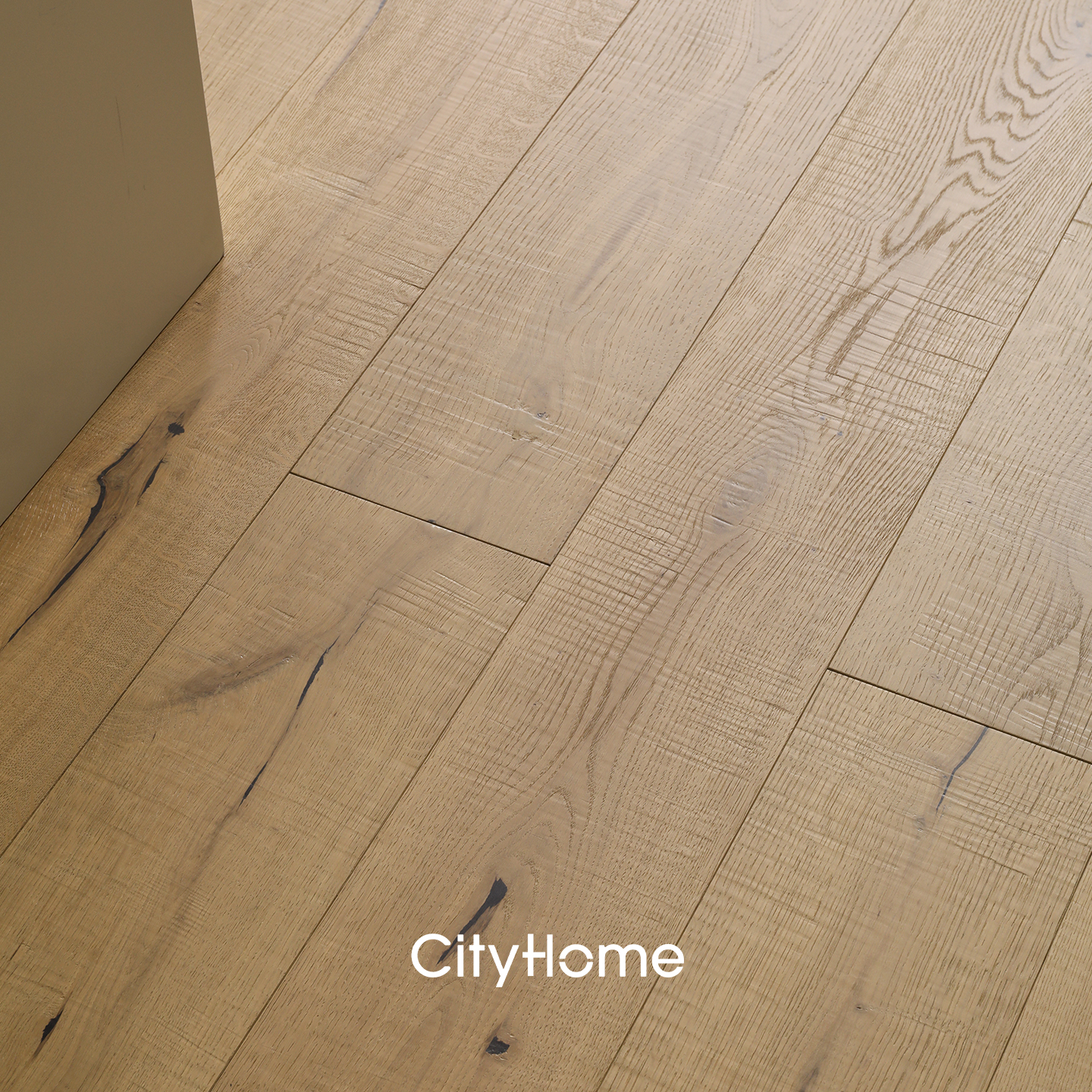cityhome/进口全桦橡木多层实木中古法式复古地热地暖ENF级地板