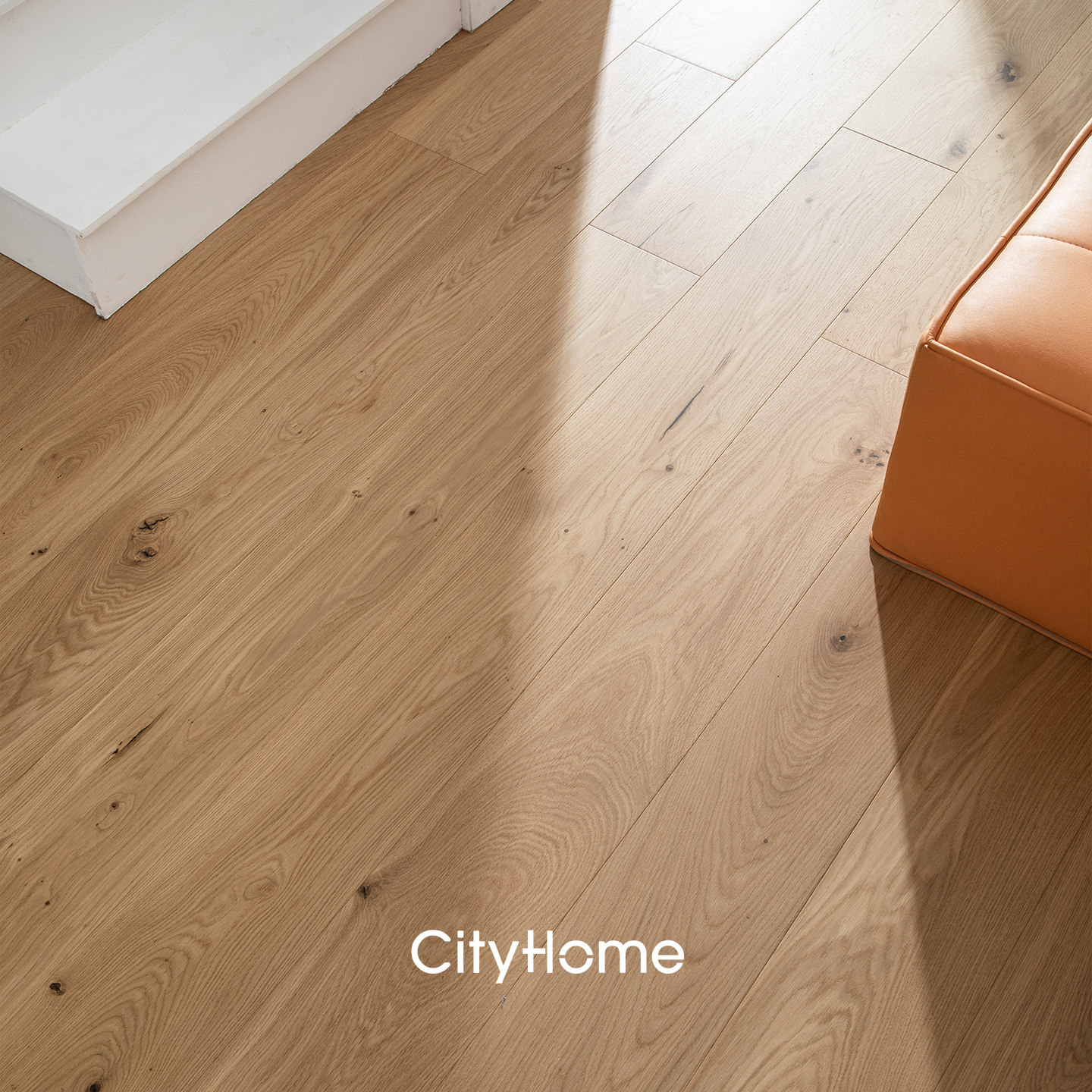 cityhome/橡木实木多层木地板环保中古法式复古地热地暖ENF级地板