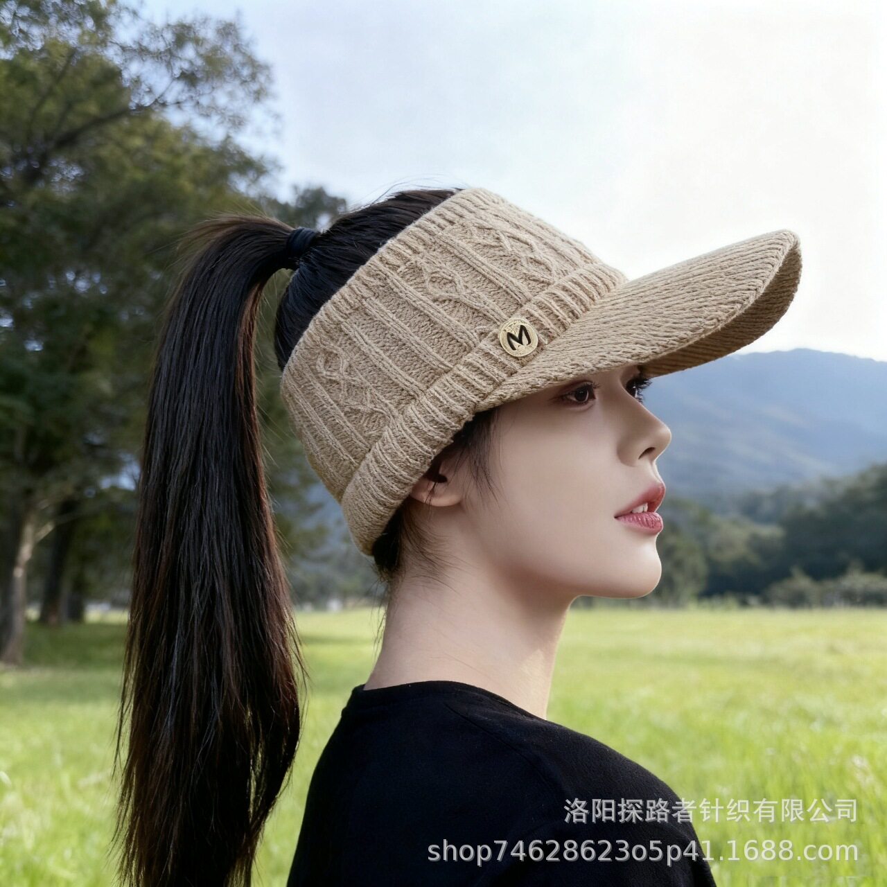 新款帽子针织空顶帽女秋冬网红运帽子