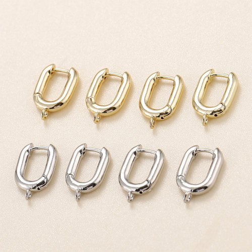 diy14k包金法式小号手工耳圈
