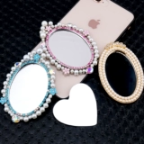 Зеркало, объектив, реалистичный чехол для телефона, кремовый набор материалов, барсетка, DIY