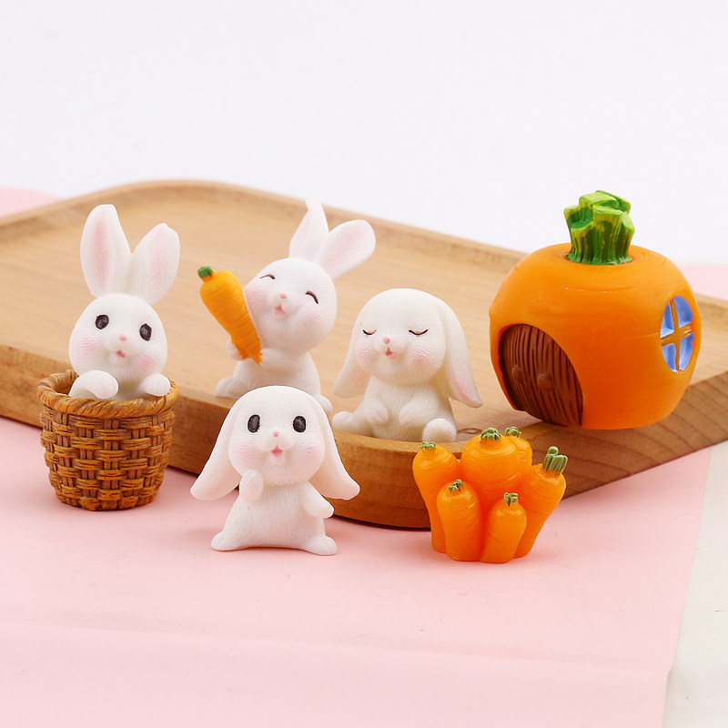 萝卜兔子diy手机壳仿真奶油胶材料包手工水晶滴胶制作树脂配件