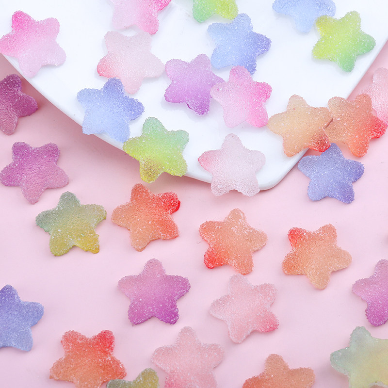五角星糖果diy手机壳仿真奶油胶材料包手工水晶滴胶制作树脂配件