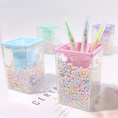 ins网红时尚 可爱少女心笔筒学生桌面办公室文具摆件简约笔桶女生