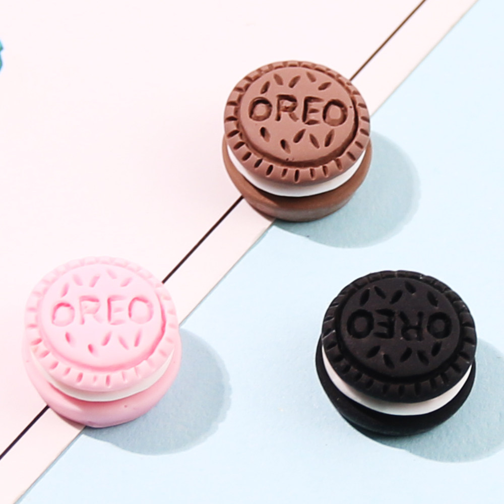卡通仿真奥利奥小奶油胶手机壳树脂饰品小配件diy材料包手工自制
