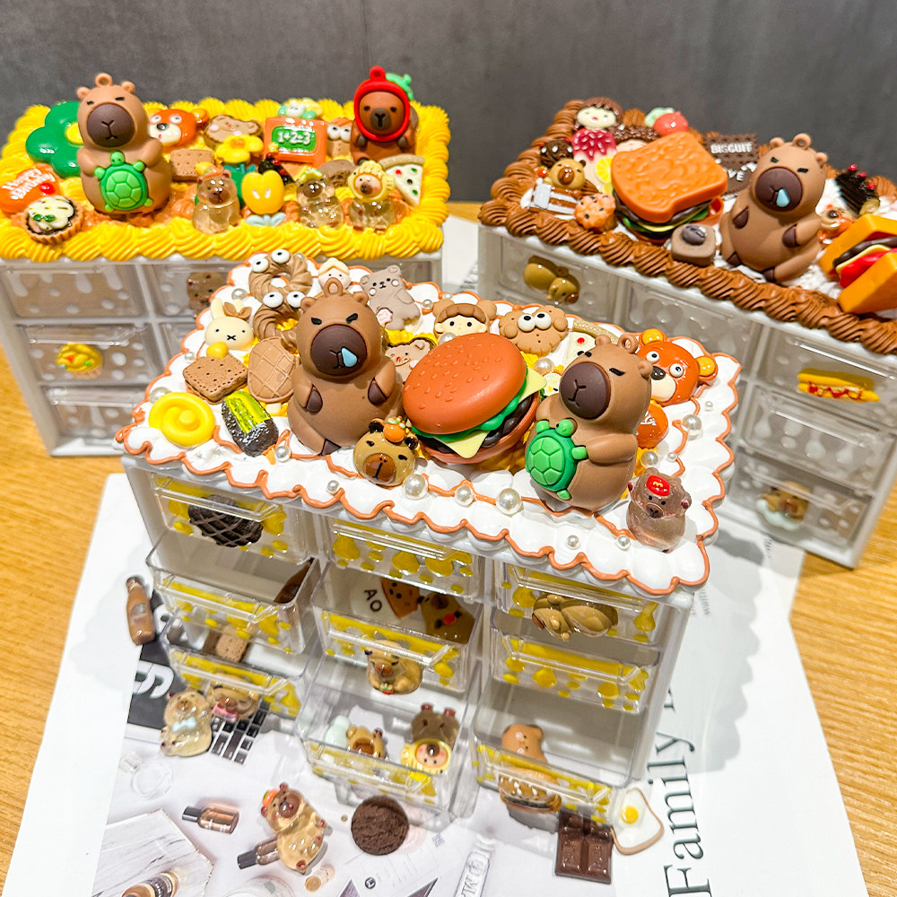 卡皮巴拉奶油胶diy收纳盒首饰盒九宫格手工材料包儿童礼物女孩,饰品/流行首饰/时尚饰品新,其他DIY饰品配件,淘宝优惠券,粉丝福利购,淘宝优惠卷