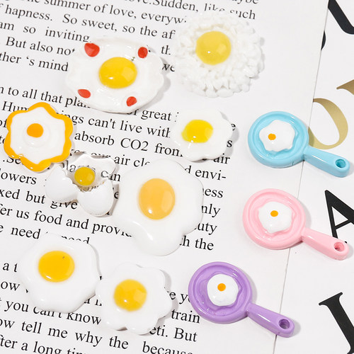 荷包蛋树脂饰品配件奶油胶手机壳