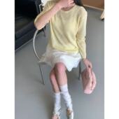 退货拉黑 凉快针织上衣 女士韩系夏季