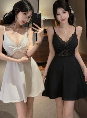性感深V吊带收腰显瘦夜店连衣裙