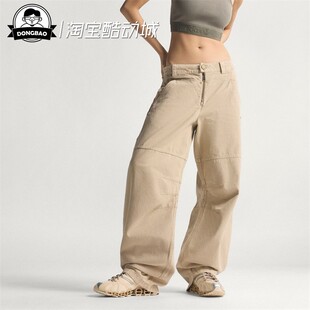 1月ADIDAS阿迪达斯  女子日常休闲宽松帆布运动裤KC8892/KE1066