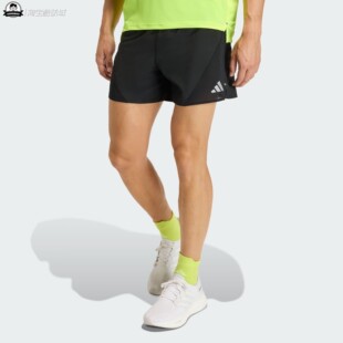 1月adidas阿迪达斯SHORTS 男子时尚休闲跑步侧开叉运动短裤JZ7763
