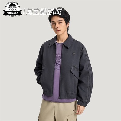 休闲梭织运动宽松夹克外套