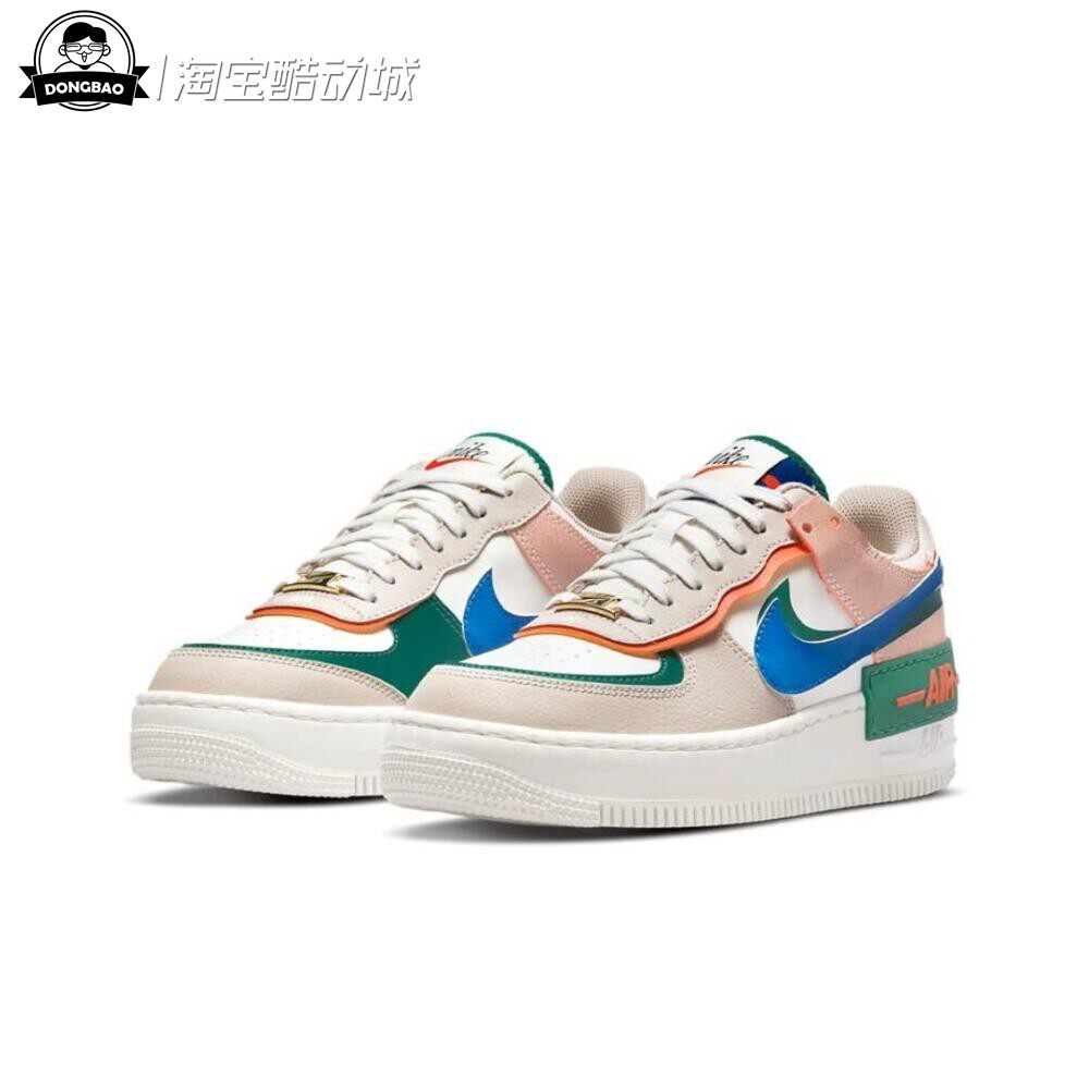 7月nike耐克女鞋2021夏季运动鞋双钩af1空军一号板鞋ci0919-109