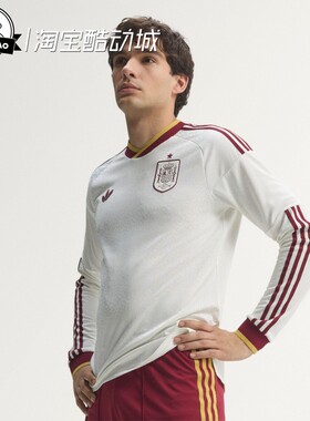 3月ADIDAS阿迪达斯西班牙国家队世界杯客场球员版足球长袖KA1957
