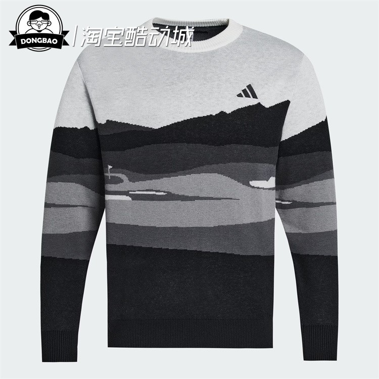 高尔夫针织运动套头毛衣