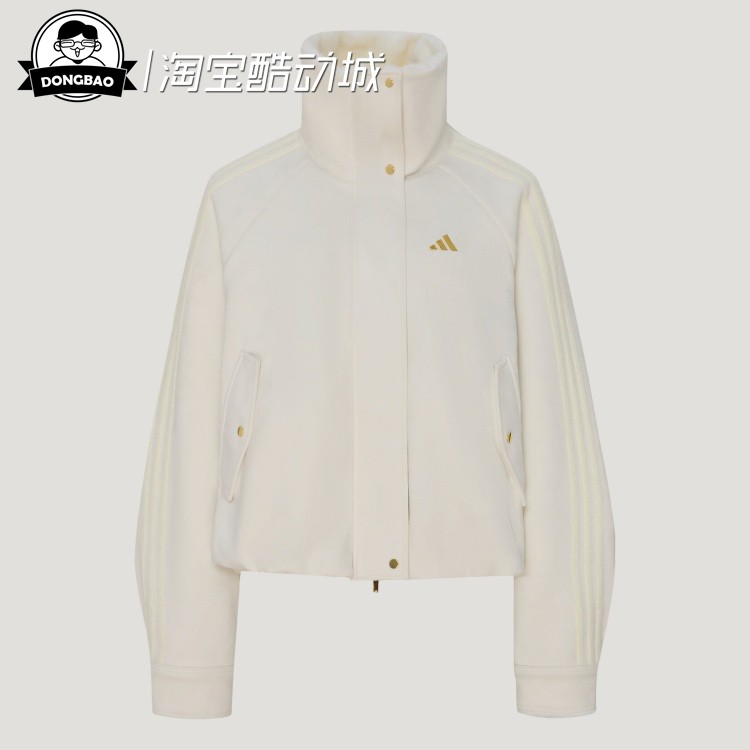 短款宽松高领保暖加绒夹克外套