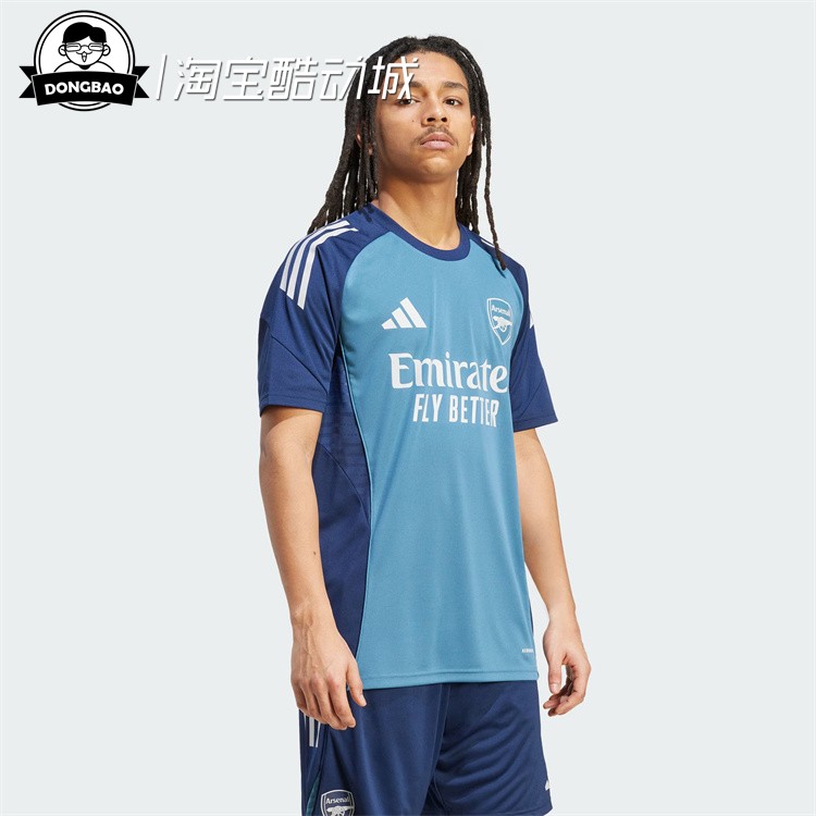 阿森纳足球训练运动短袖球衣