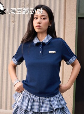 3月ADIDAS阿迪达斯POLO女子舒适休闲运动短袖POLO衫KU9397/KU9396