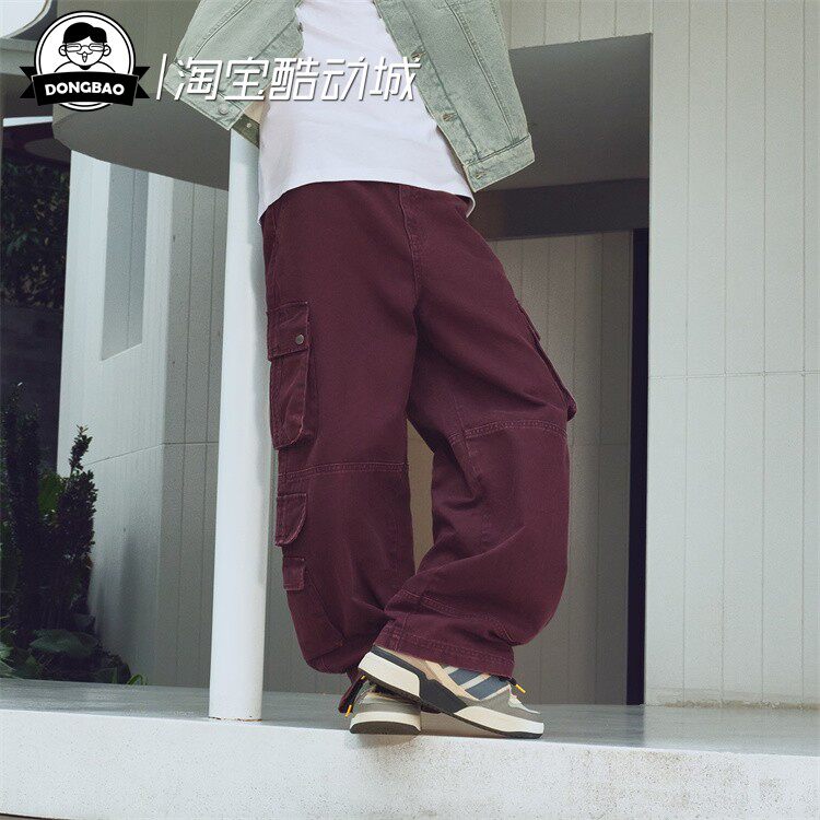 10月adidas阿迪达斯男子时尚多口袋梭织宽松运动裤IA7506/IA7507