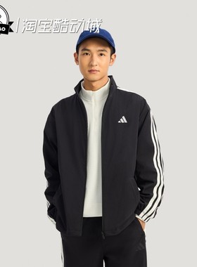 12月adidas阿迪达斯 JACKET 男子拒水加绒运动休闲夹克外套KR2517