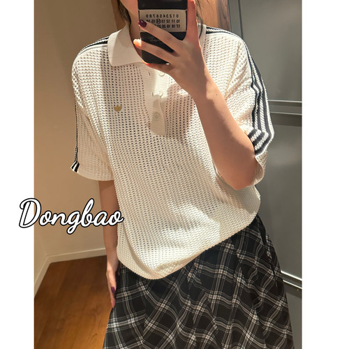 休闲运动宽松短袖POLO衫