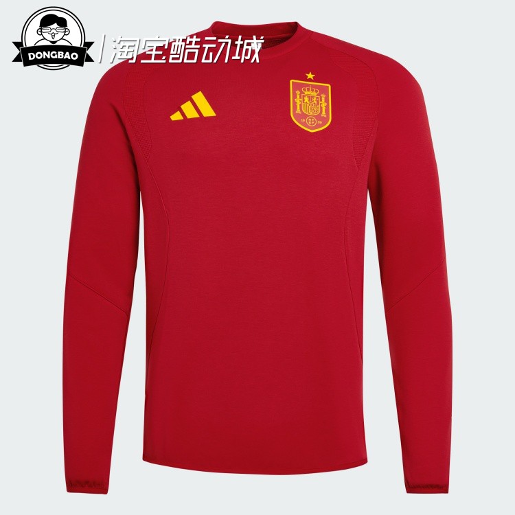 西班牙队足球休闲文化圆领卫衣